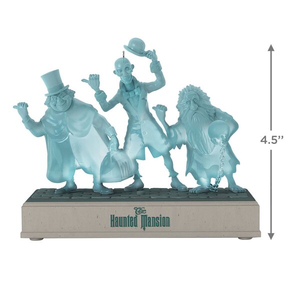 New! Disney Haunted Mansion Hitchiking Ghosts Hallmark Keepsake Ornament + Music - Picture 3 of 5